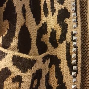 joe's jeans leopard cardigan